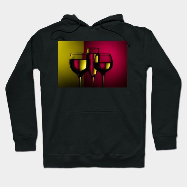 Wine Glass 4 Hoodie by Robert Alsop